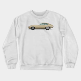 Jaguar E Type Fixed Head Coupe Golden Sand Crewneck Sweatshirt